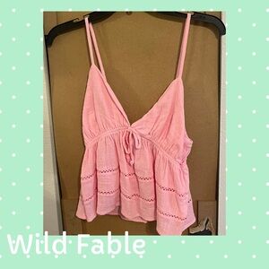 Wild Fable Light Pink Camisole Top